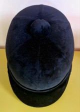 Charles Owen Black Velvet Horse Riding Helmet  62cm (7 ¾) Equestrian/ Show Hat