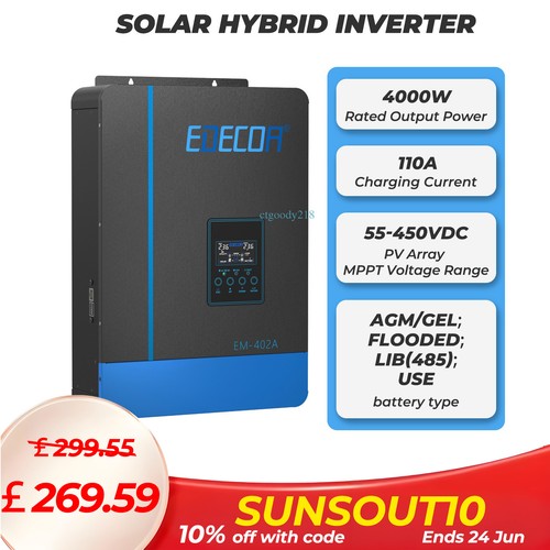 Edecoa power inverter 24v - inverter, to