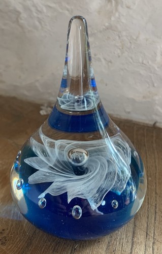Paper weight ornament blue - paper,