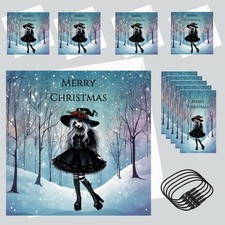 Gothic christmas cards with - gothic,