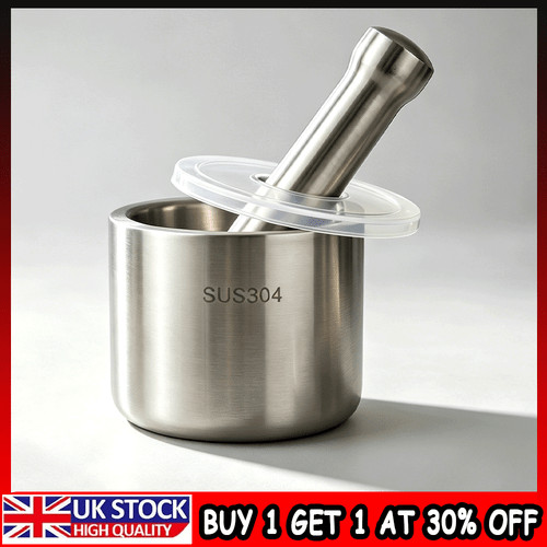 Stainless steel mortar - mortar, and