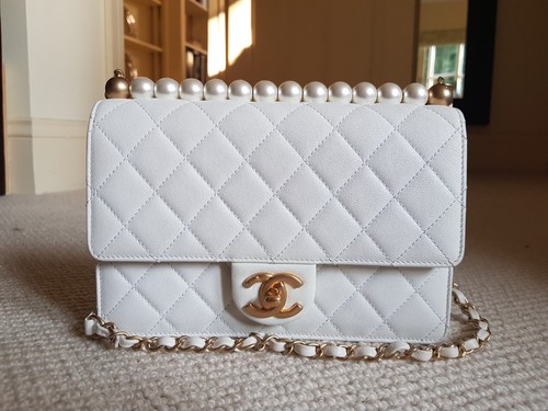 Chanel small chic pearls flap