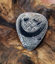 Silver Guitar Pick, Hand Made OOAK,Bass, Acoustic Guitar birthday present Gift
