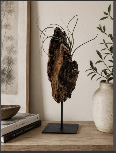 Natural driftwood sculpture - natural,