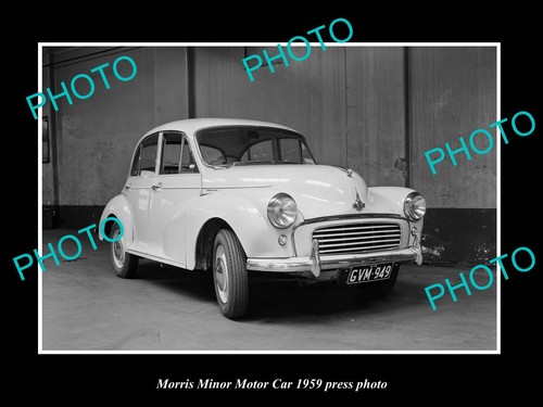 1959 morris minor car - minor, press