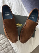 Loake Men's Brown Suede Loafers UK 9 BNIB Never Worn 