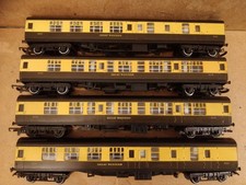 4 GWR Great Western Mk1 Coaches for Hornby 00 Gauge Train Sets