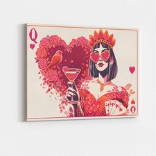 Queen of Hearts Sip Canvas