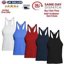 Mens Gym Stringer Muscle Vest
