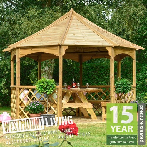 New wooden garden pagoda - new,