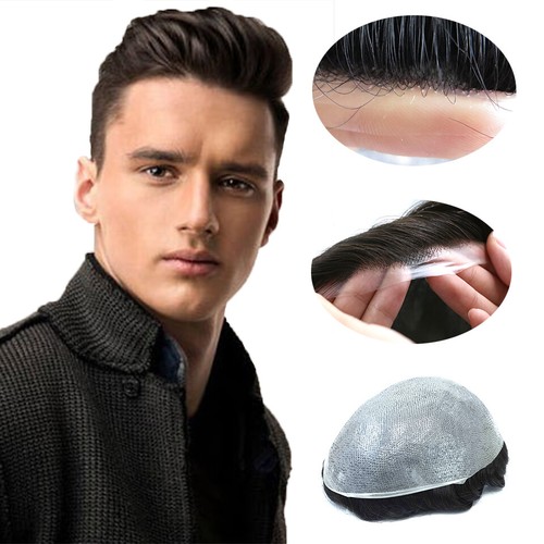 Natural mens toupee 03mthin - natural,