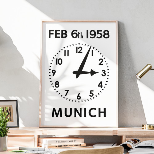 Manchester united munich clock - united,