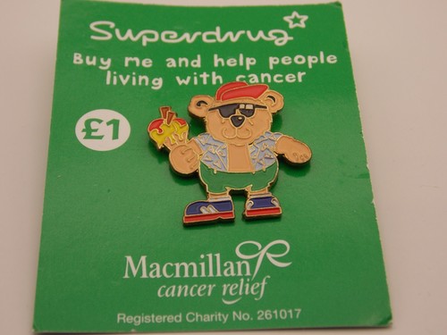 Macmillan cancer relief pin - cancer,