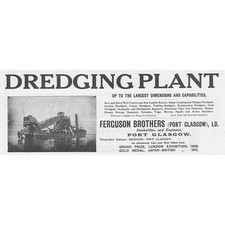 FERGUSON BROTHERS Port Glasgow Vintage Engineering Advert 1927