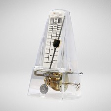 Vintage Style Mechanical Metronome  Clear Design Clockwork  Piano Guitar Dr Y9F0