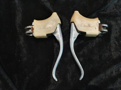 Vintage brake levers white - levers,