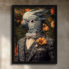 Dapper Grey Cockatoo Portrait