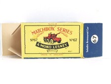 Matchbox Regular Wheels Mb.67 Saladin Armoured Car,empty box.