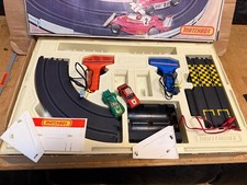 POWERTRACK MATCHBOX SLOT CARS BOXED SET LOFT FIND x2 CARS WORKING