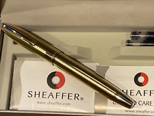 Sheaffer Legacy 2 #860 Brushed Gold Fountain Pen 18K Gold MEDIUM Nib New in Box!