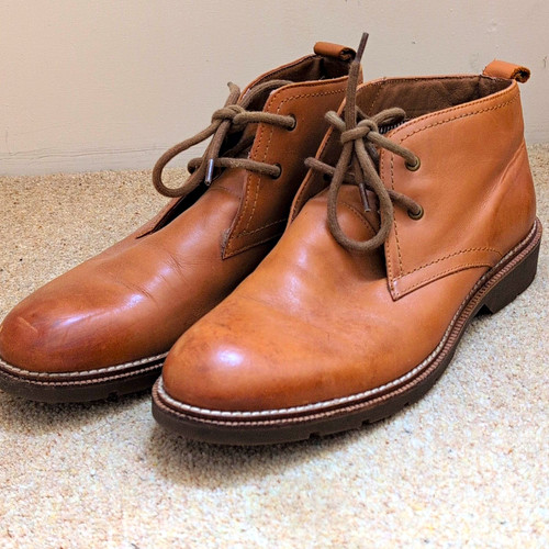 Men brown leather boots - men’s,