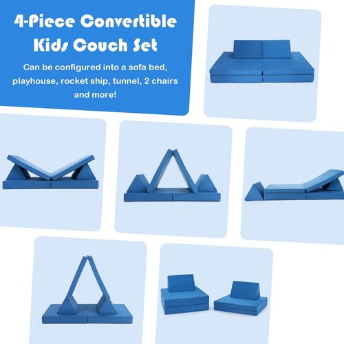 Kids convertible couch 4pcs - kids,