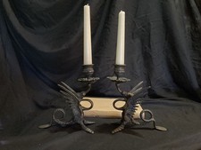 Pair Of Brass Griffin Phoenix