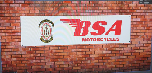 Bsa banner classic british - bsa,