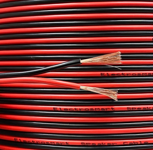 Red black speaker cable x - speaker, 2
