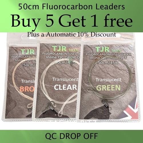 Carp leaders 50cm fluorocarbon - leaders,