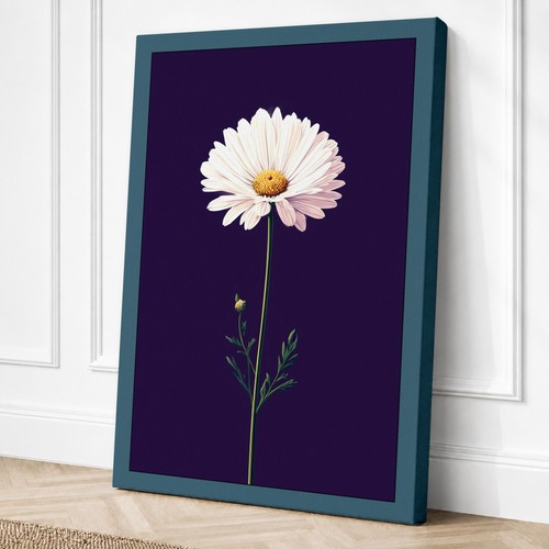 Daisy purple botanical - daisy,