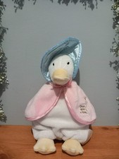 Silky Beanbag Jemima Puddle Duck plush toy from The World of Beatrix Potter
