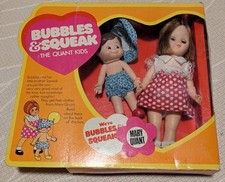 Vintage Mary Quant Bubbles & Squeak Doll BOXED IN ORIGINAL PACKAGING 