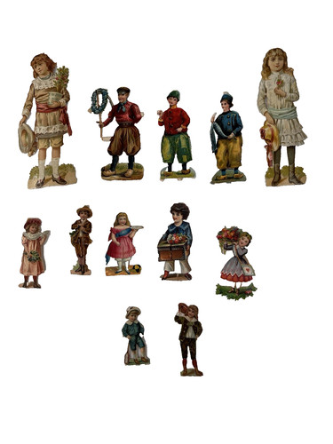 Victorian die cut scraps - die,