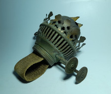 Antique Falk, Stadelmann & Co. Brass Duplex Oil Lamp Burner, Snuffer Arm