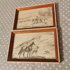 Two small horse pencil - two,