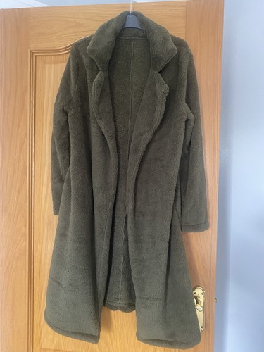 Ladies olive fleece teddy - olive,