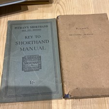 Pitmans Shorthand Manual And Key To Shorthand Manual Vintage