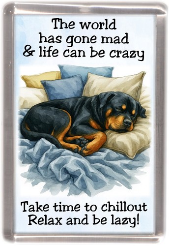 Rottweiler dog fridge magnet - rottweiler,