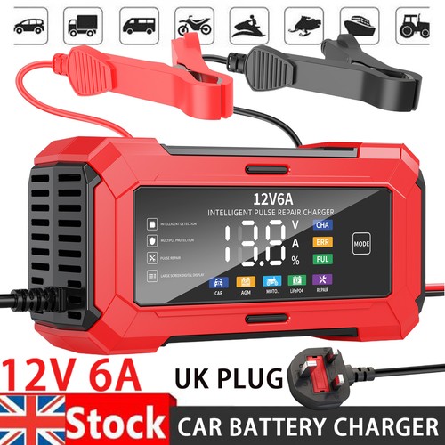 12v car battery charger - 6a,