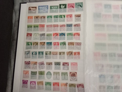 German stamp album with - stamp,