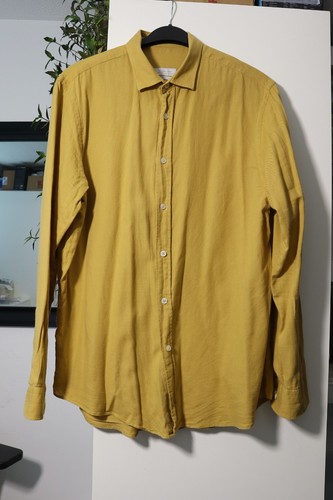 Zara yellow mustard button - zara,