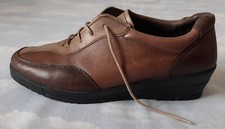 *Lovely* ROHDE/ UK4/ 3-tone Brown Leather Shoes/ cushioned/ Made in Germany/ VGC