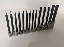 Blue Point Long Torx Security Set TT6-TT60 Mixed Drive 15pc As Sold By Snap On