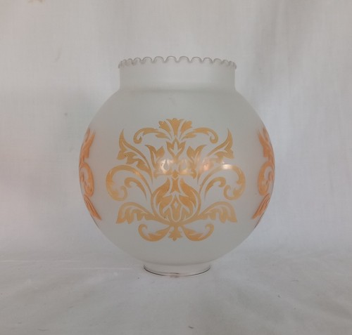 Vintage frosted glass lamp - vintage,