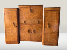 Art Deco 1930 Walnut Drinks
