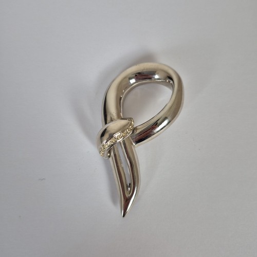 Vintage silver tone diamante - vintage,