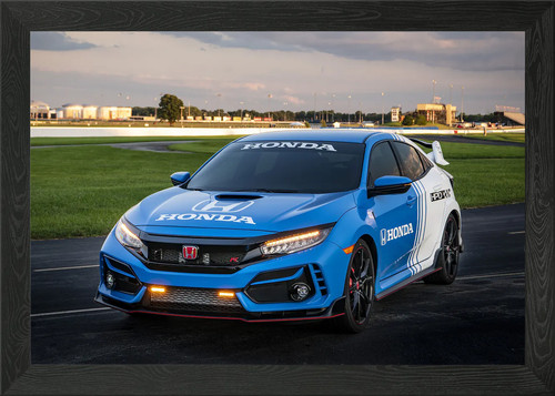 Honda civic type framed wall - honda,