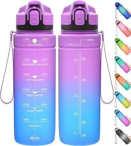 Motivational water bottle - bottle, with