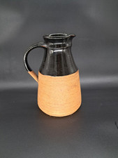 Studio Pottery Half Glazed Jug Farmhouse Style